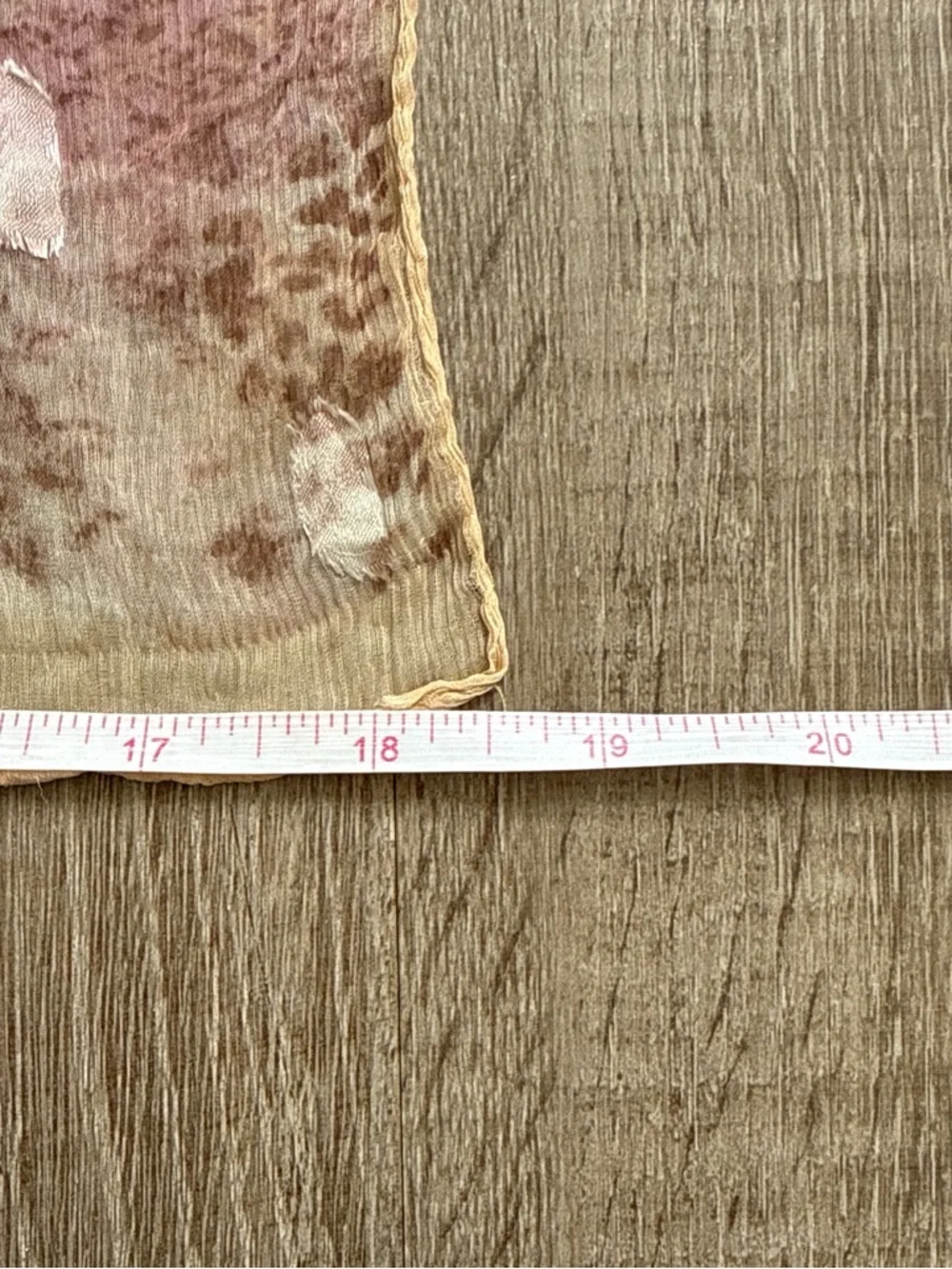 100% Silk Leopard Print White Polka Dot Lightweight Sheer Romantic Pink Scarf